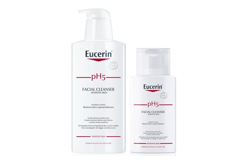 Sữa rửa mặt không bọt Eucerin pH5 Facial Cleanser duy trì độ pH tự nhiên cho da nhạy cảm
