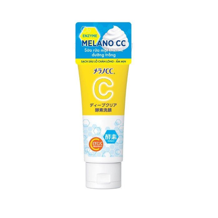 Sữa rửa mặt Melano CC Deep Clear Enzyme làm sạch sâu và dưỡng sáng 130g