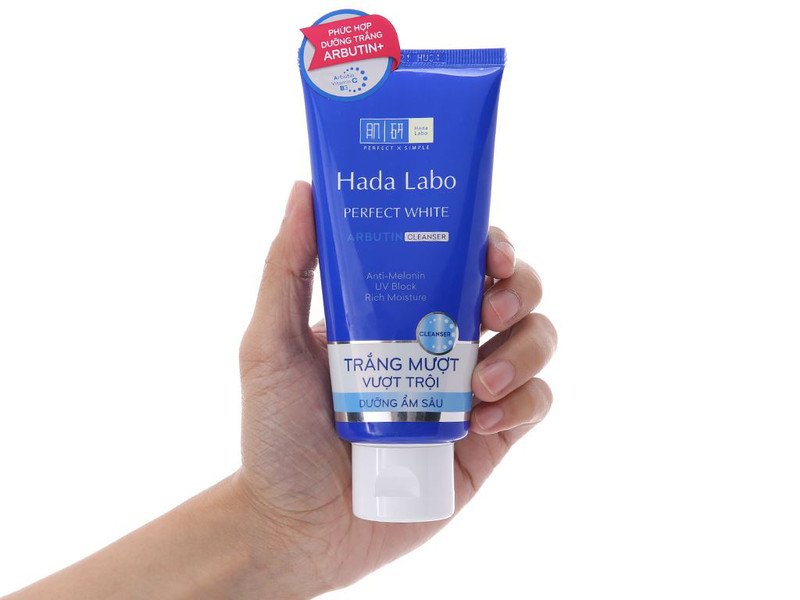 sữa rửa mặt Nhật Hada Labo làm sạch và dưỡng trắng da hiệu quả