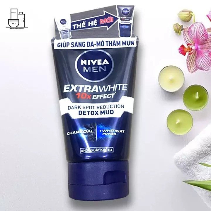 Sữa rửa mặt Nivea Men Bùn Khoáng Sáng Da Mờ Thâm Mụn 100g