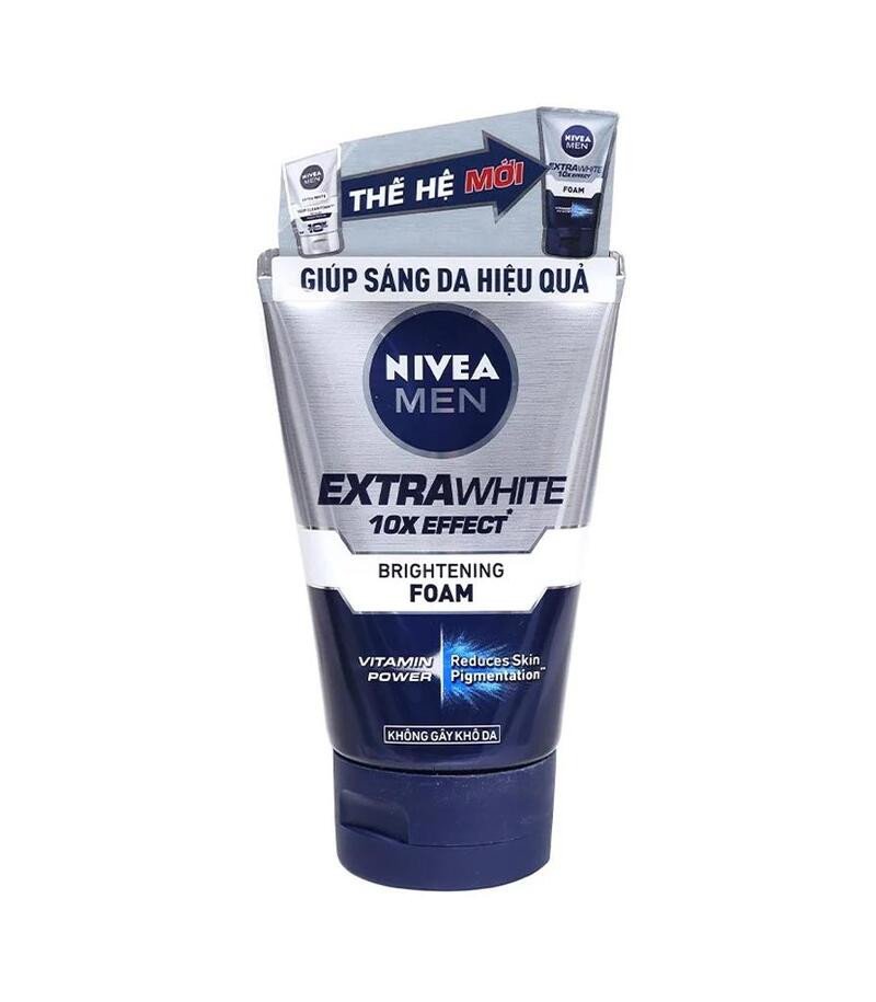Sữa rửa mặt Nivea Men Sáng Da Sạch Sâu cho làn da nam giới sáng khỏe