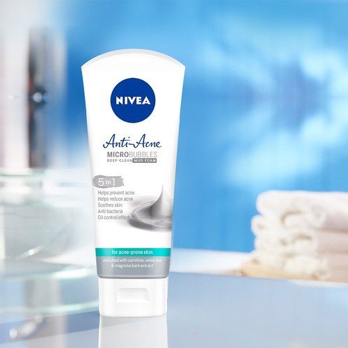 Sữa Rửa Mặt Nivea Ngừa Mụn với khoáng chất giúp làm sạch sâu