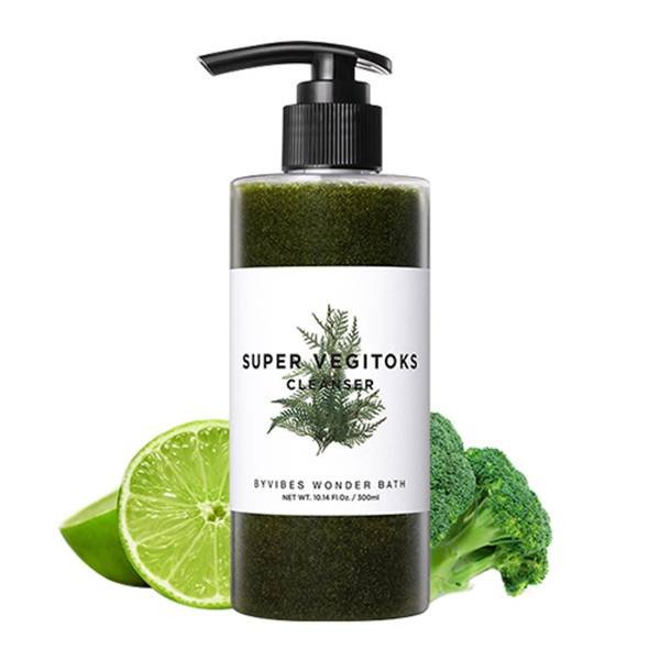 Sữa rửa mặt rau củ thải độc Super Vegitoks Cleanser cho da mụn nhạy cảm