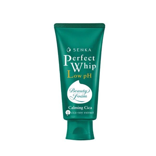 Sữa rửa mặt Senka Perfect Whip Low pH Calming Cica cho da nhạy cảm