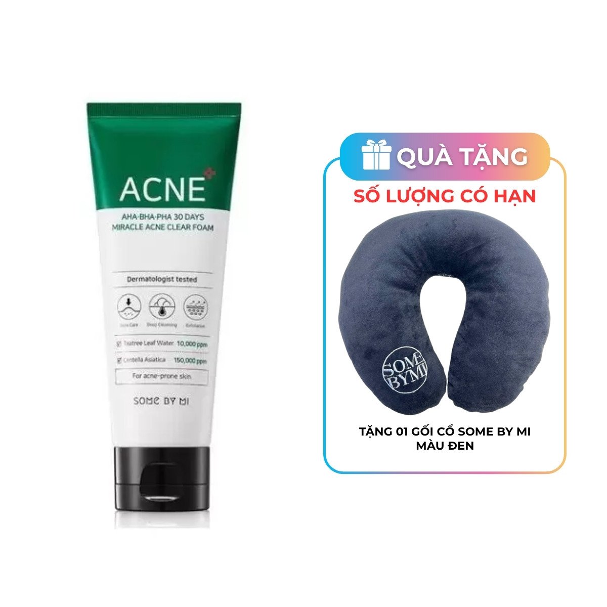 Sữa Rửa Mặt Some By Mi AHA BHA PHA 30 Days Miracle Acne Clear Foam 100ml - Sữa rửa mặt BHA giảm mụn