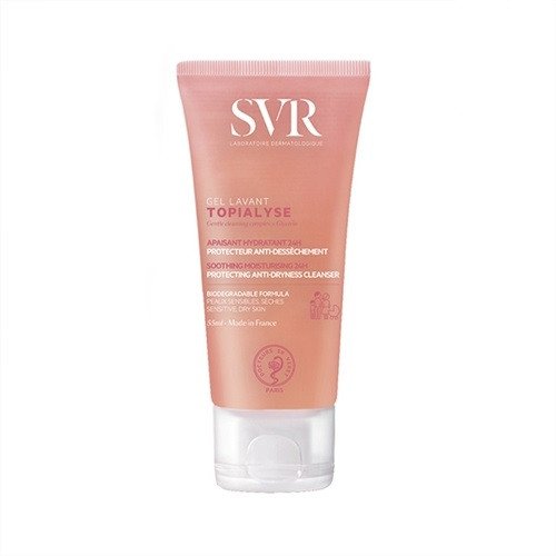 Sữa rửa mặt SVR Topialyse Gel Lavant không xà phòng, dưỡng ẩm sâu và làm dịu làn da khô nhạy cảm