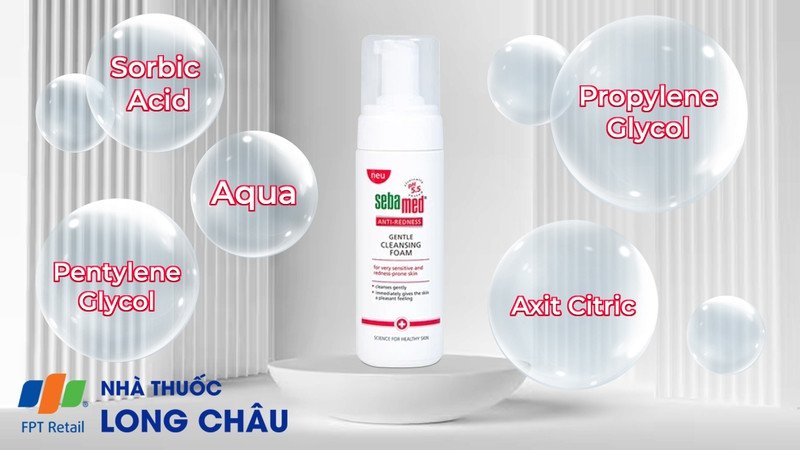 Sữa rửa mặt tạo bọt dịu nhẹ giúp cân bằng độ pH cho da nhạy cảm