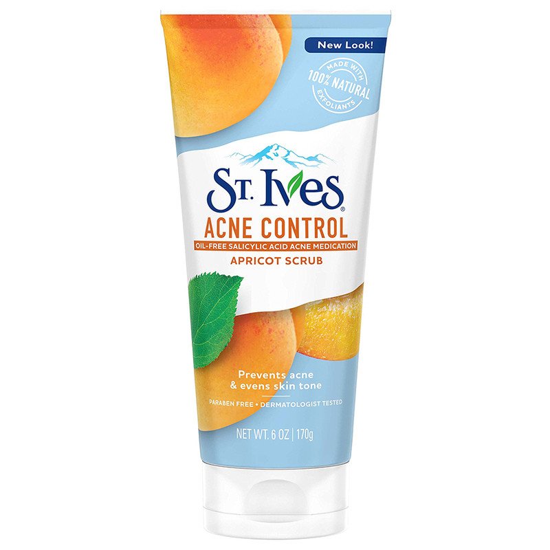 Sữa rửa mặt tẩy tế bào chết St.Ives chiết xuất mơ kiểm soát mụn