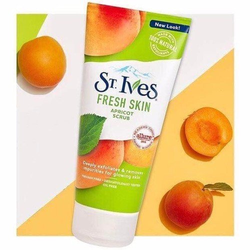 Sữa rửa mặt tẩy tế bào chết St.Ives mơ tươi mới làn da