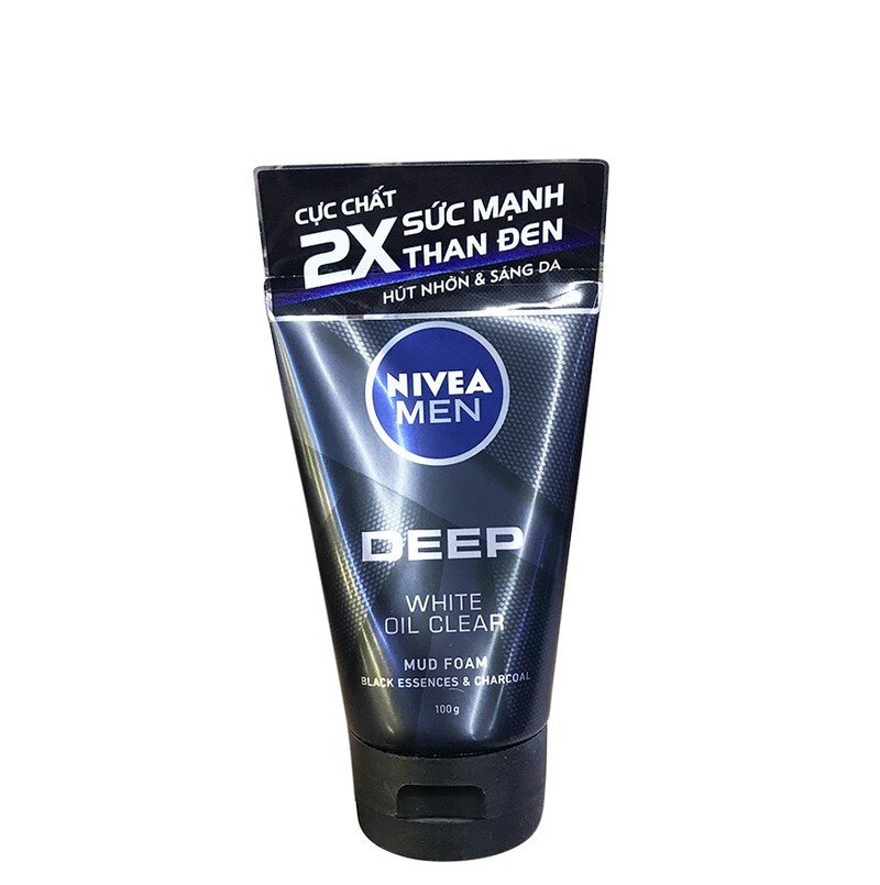 Sữa rửa mặt than hoạt tính Nivea Men giúp sáng da