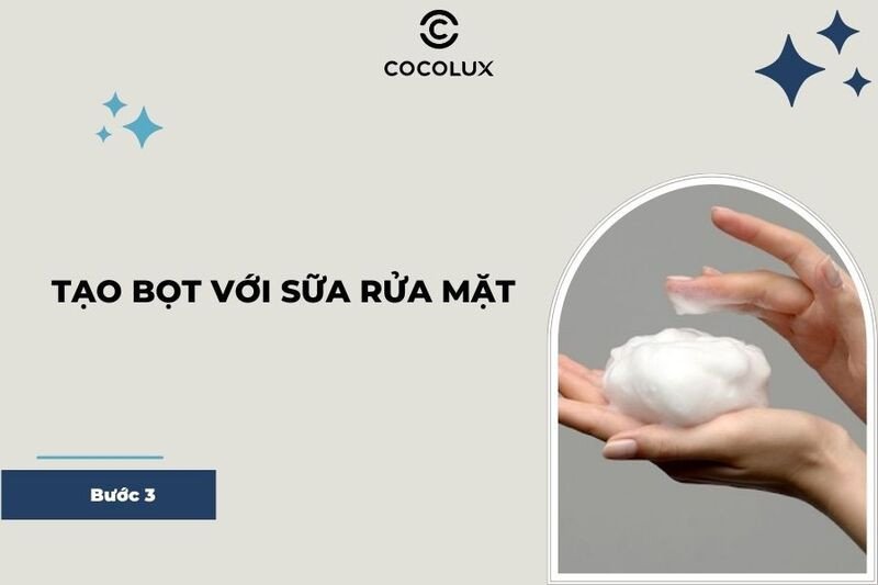 Tạo bọt sữa rửa mặt giúp làm sạch da hiệu quả hơn