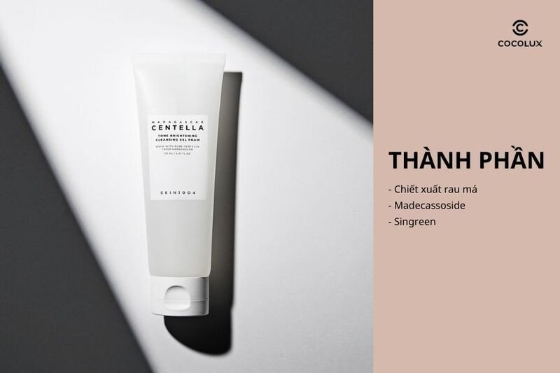 Thành phần chính trong Sữa Rửa Mặt Skin1004 Madagascar Centella
