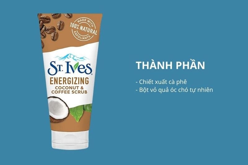 Thành phần của Sữa Rửa Mặt St.Ives Coconut &amp; Coffee