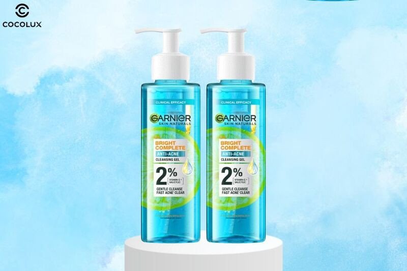 Thiết kế chai Gel Rửa Mặt Garnier Bright Complete Anti-Acne