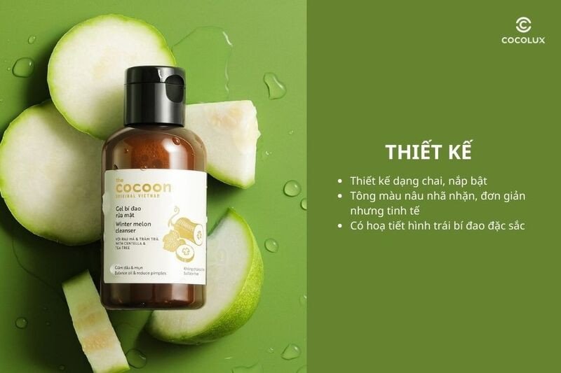 Thiết kế sữa rửa mặt bí đao
