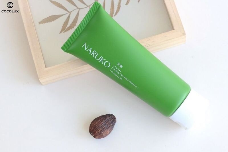 Thiết kế tuýp sữa rửa mặt Naruko tràm trà với tông màu xanh đặc trưng