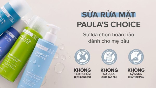 Tiêu chí lựa chọn sữa rửa mặt an toàn cho bà bầu
