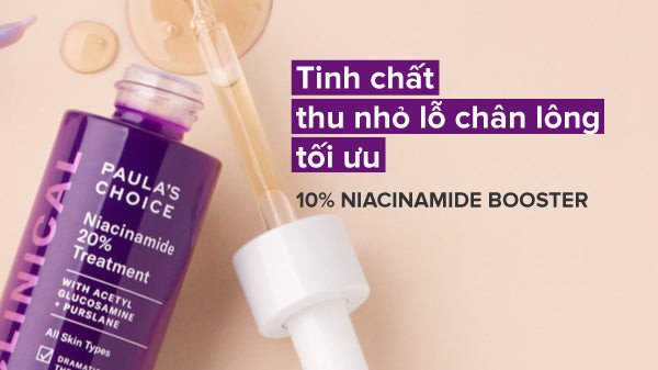 tinh chất chứa Niacinamide hỗ trợ làm dịu và phục hồi da nhạy cảm