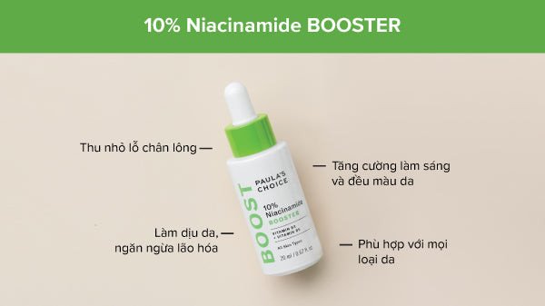 Tinh chất Niacinamide hỗ trợ chăm sóc da dầu mụn cho nam giới