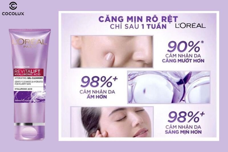 Trải nghiệm sử dụng sữa rửa mặt Loreal Revitalift Hyaluronic Acid cấp ẩm từ người dùng