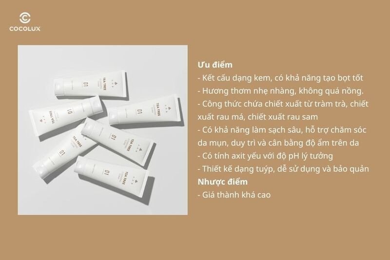 Ưu điểm và nhược điểm của sữa rửa mặt S.O.B Tea Tree Cleansing Foam