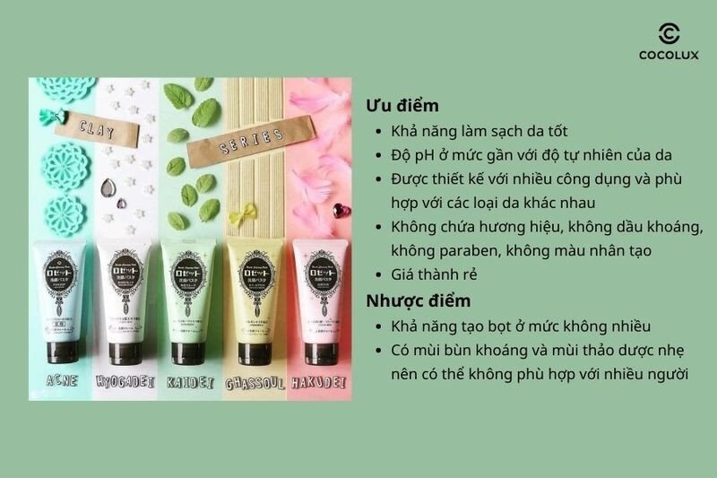 Ưu và nhược điểm của sữa rửa mặt Rosette