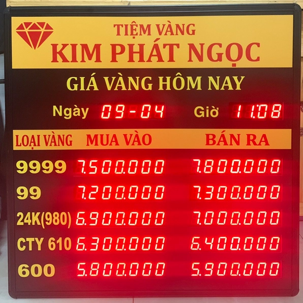 Giá Vàng Kim Phát 1 Gò Vấp 2026: Cập Nhật Mới Nhất Bảng giá các loại vàng tại tiệm vàng Kim Phát Ngọc 1