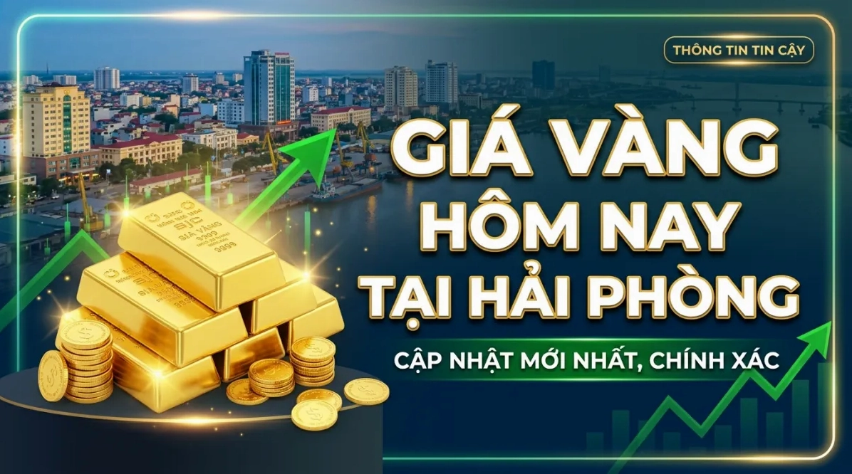 Biểu đồ biến động giá vàng SJC tại Hải Phòng năm 2026