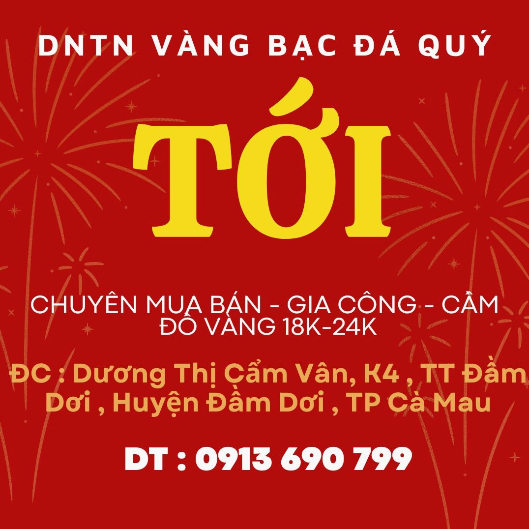 Chi tiết giá vàng Cà Mau